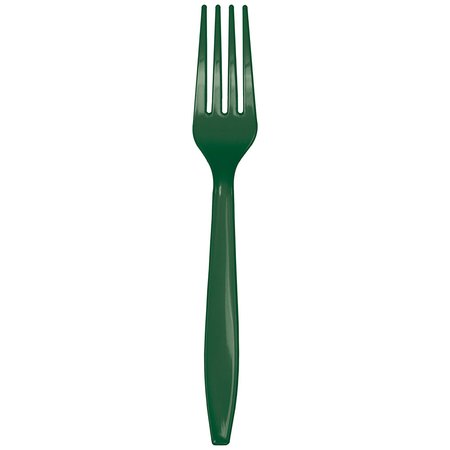 TOUCH OF COLOR Hunter Green Plastic Forks, 7", 288PK 019124